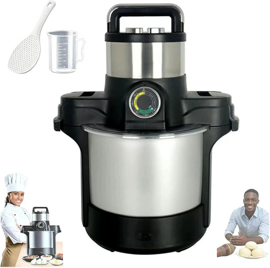Yam Pounding Machine, 6L Yam Pounding Machine, 1600 W Swallow Maker Food Processor, Serveer 5 tot 6 personen, Automatische Swallow Food Maker