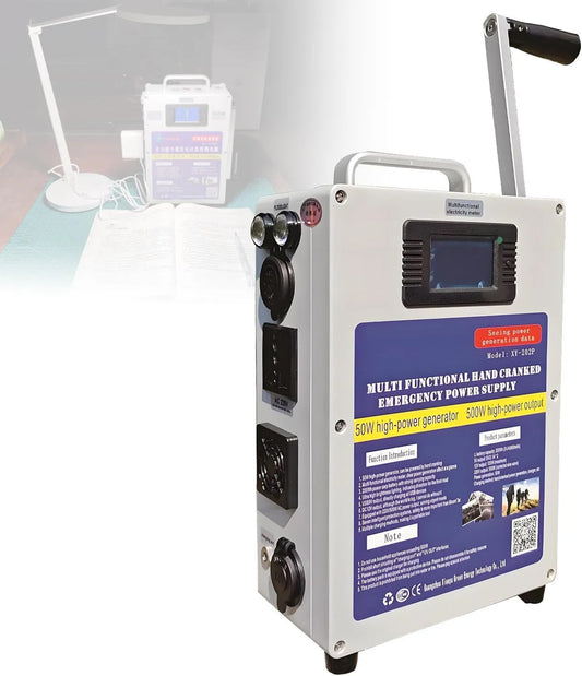 Generator, DC12V, USB5V, 500 W, noodstroomvoorziening met 220V-aansluitingen, kleine buitengenerator