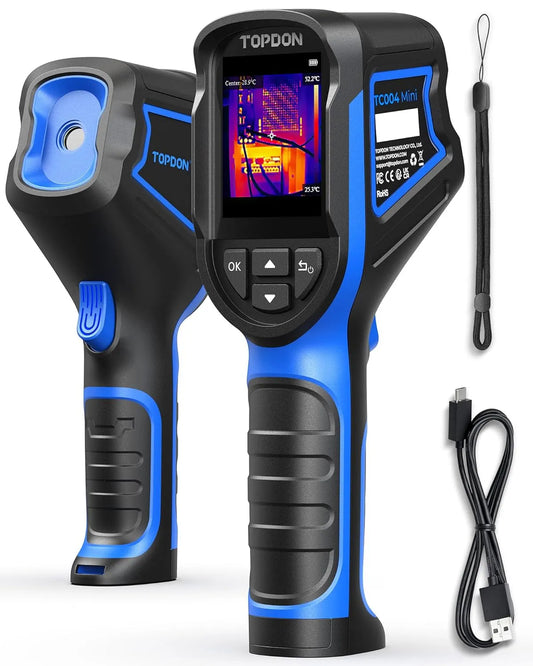 Handheld thermische camera TC004 met 15 uur, 25 Hz, 20 °C, 450 °C en draadloze werking