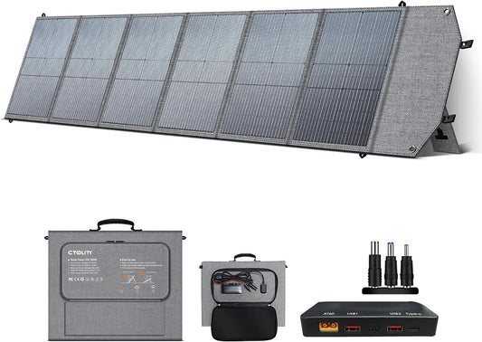Zonnepaneel met IP65 waterdicht, compact en licht, 200 W, zonnepaneelset en draagbare zonne-generator, draagbare zonne-oplader voor camper