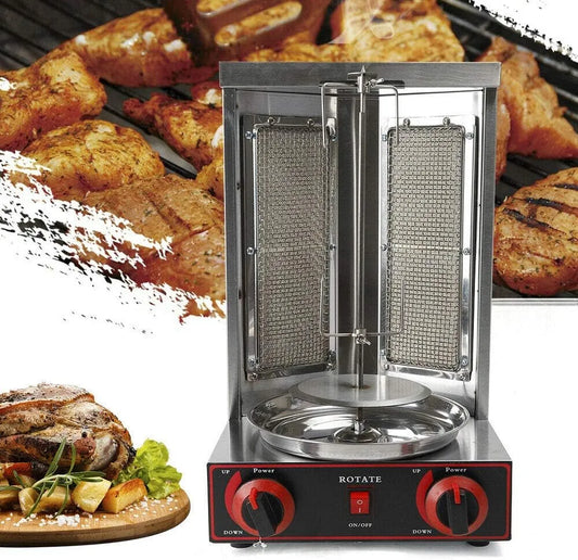 Kebab machine, 2-branders, elektrische dönerspies, gyrosgrill, Dönergrill