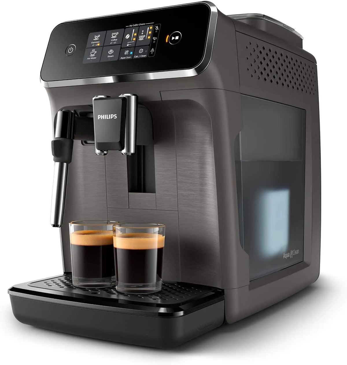 Espressomachine, Philips EP2224/10, 1,5 watt, 1,8 liter, grijs, 9,69 x 17,05 x 14,61 cm