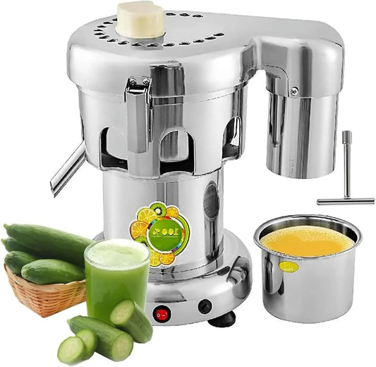 Commerciële sapcentrifuge, Commerciële sapcentrifuge, sapcentrifuge voor heel fruit en groenten, centrifugaal sapcentrifuge met filter voor sapwinkels
