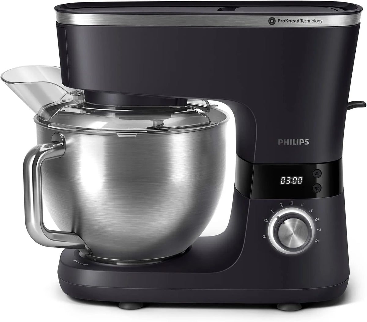 Philips Keukenmachine met 7000-1000 W, 5,5L, 3 minuten, 8 snelheden en timer