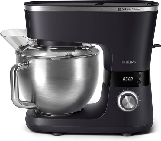 Philips Keukenmachine met 7000-1000 W, 5,5L, 3 minuten, 8 snelheden en timer