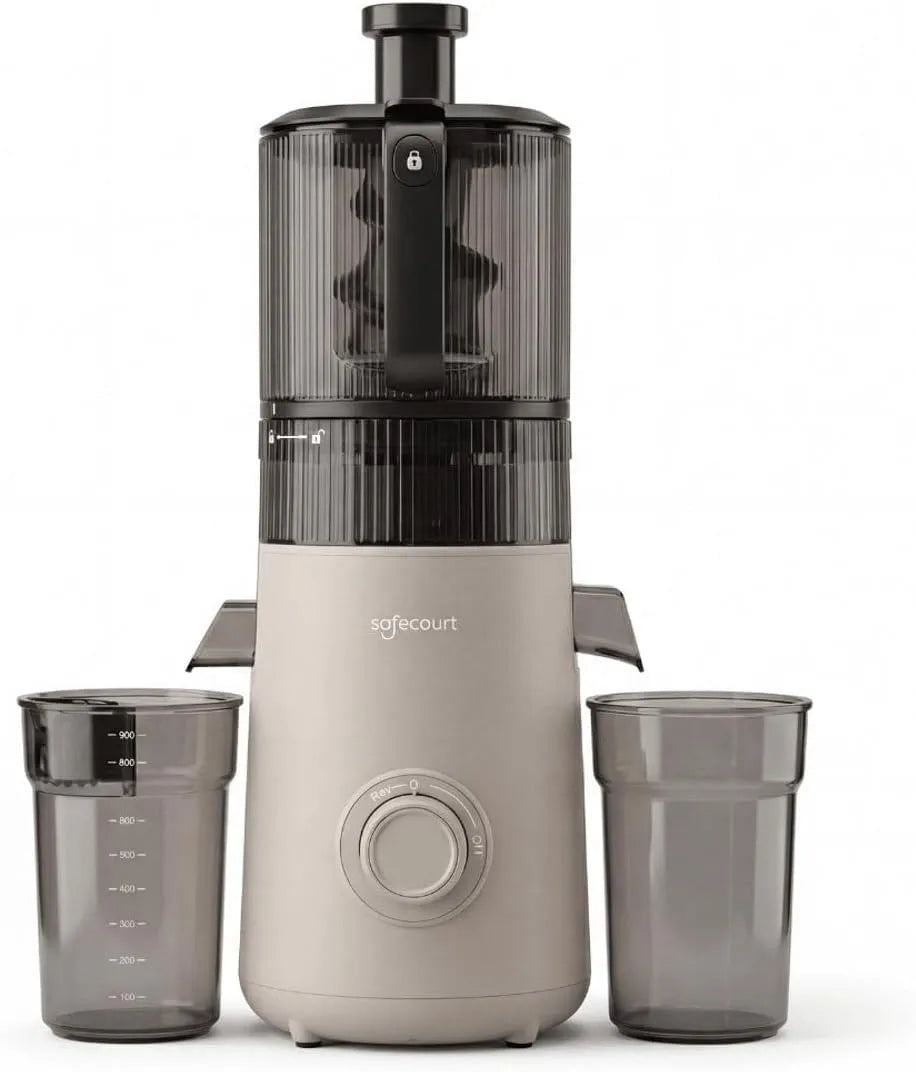 Vaatwasser met 600 W, geluidsarme werking, RVS en beige, krachtige motor Pre-cutter & Cold-press technologie