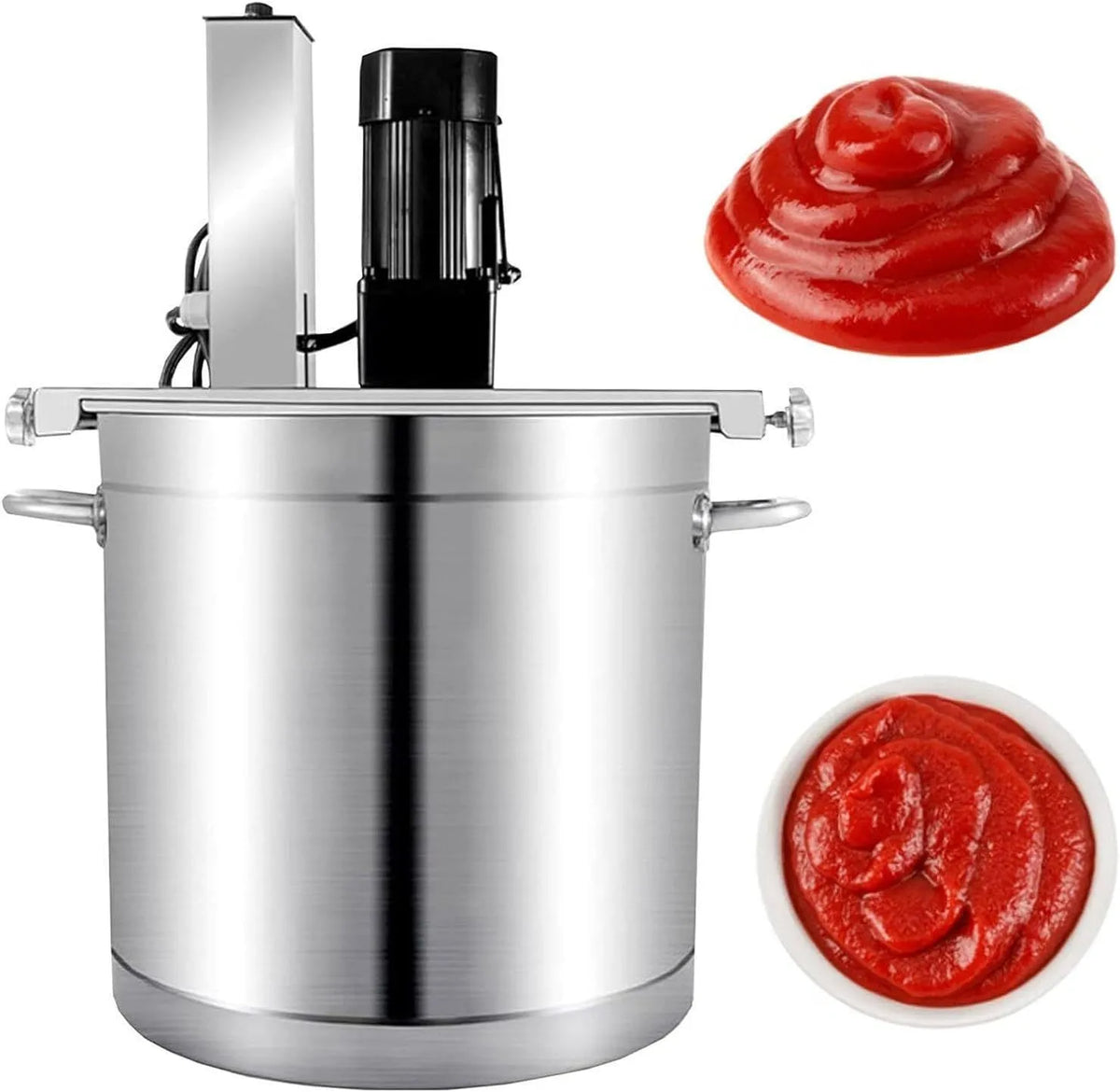 L machine met 20l, 25l, 40l, regelbare thermostaat en RVS, elektrische jam-sausmixer,20l
