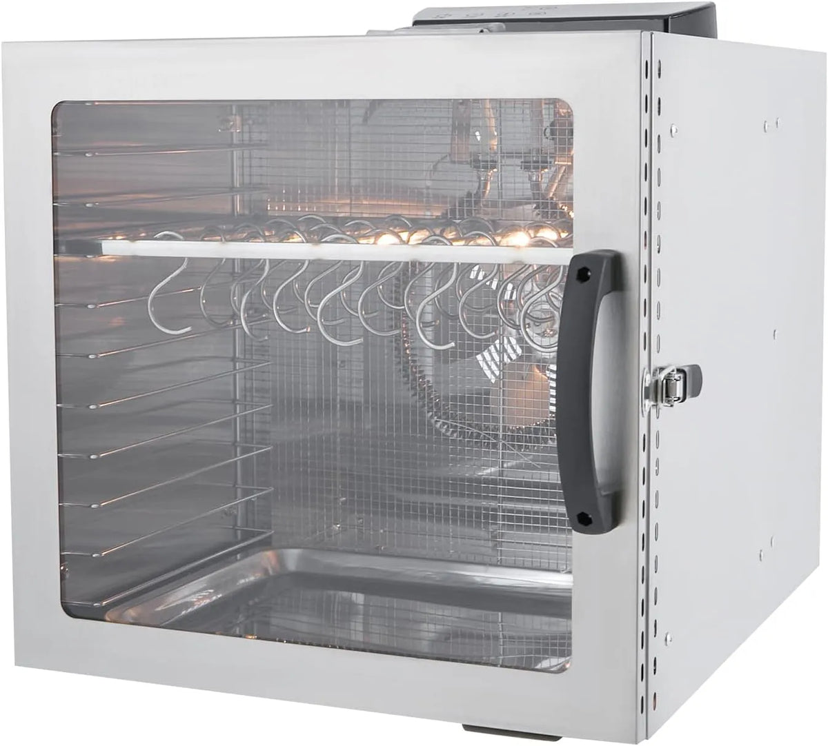 Vaatwasser, Droogautomaat, 42,5 liter, met temperatuurregelaar 30-90 °C, timer en haak, voor het drogen van groenten en fruit, vlees
