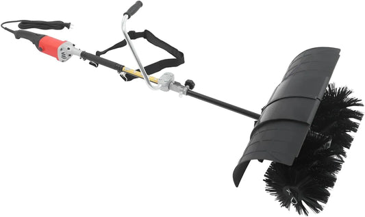 Elektrische veegmachine en Sneeuwblazer, 2-in-1, handsneeuwblazer, sneeuwruimer, kabel aangedreven handveegmachine, reinigingsbreedte 55 cm