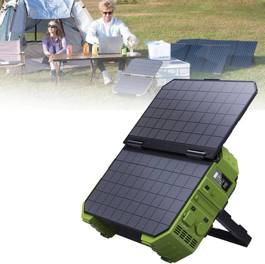 Zonnepaneel Lifepo4-Accu met 1024 Wh, 1600 W, 40 W, digitaal display en zonne-energie