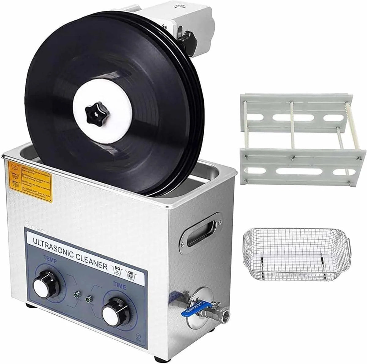 Ultrasoonreiniger, 110V, roestvrijstalen 180 W ultrasone reinigingsmachine, Ultrasone reiniger 6l met digitale verwarming en timer
