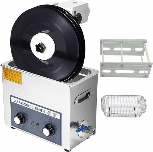 Ultrasoonreiniger, 110V, roestvrijstalen 180 W ultrasone reinigingsmachine, Ultrasone reiniger 6l met digitale verwarming en timer