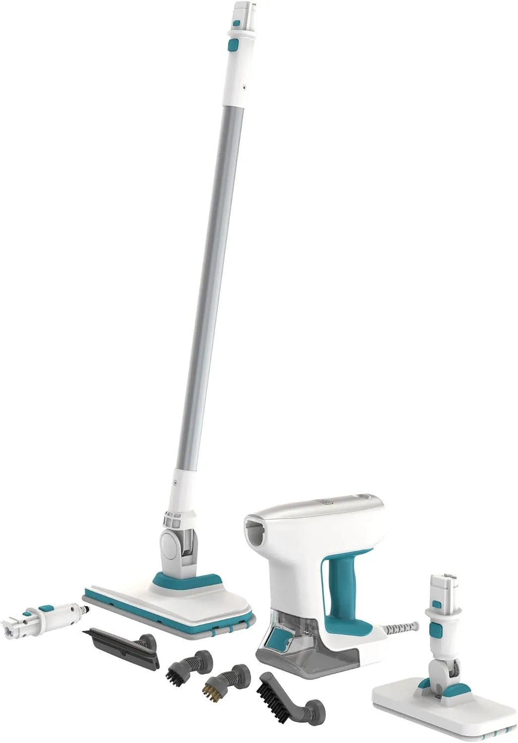 BLACK+DECKER Stoomreiniger BHSM15FX08-QS met 1500 W, 500 ml, met 8 accessoires, 99,9% van de en zonder chemicaliën, opwarmtijd 30 s BHSM15FX08-QS