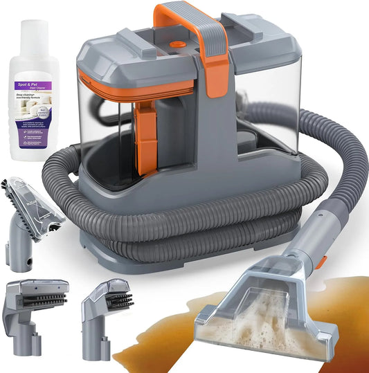 Reiniger met 450 W, 13kPa, 2,6kg, 1000 ml, 550 ml en 250 ml, met 3 Borstels en Dubbel Reservoir Zelfreinigend Systeem