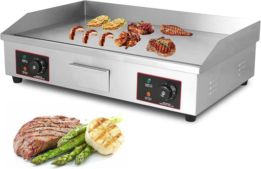Barbecue, Flat Top Grillstation, voor Camping, Tailgating, Thuis, Nonstick Elektrische Bakplaat Aanrecht Hot Plate Commerciële Bbq Grill, Buiten