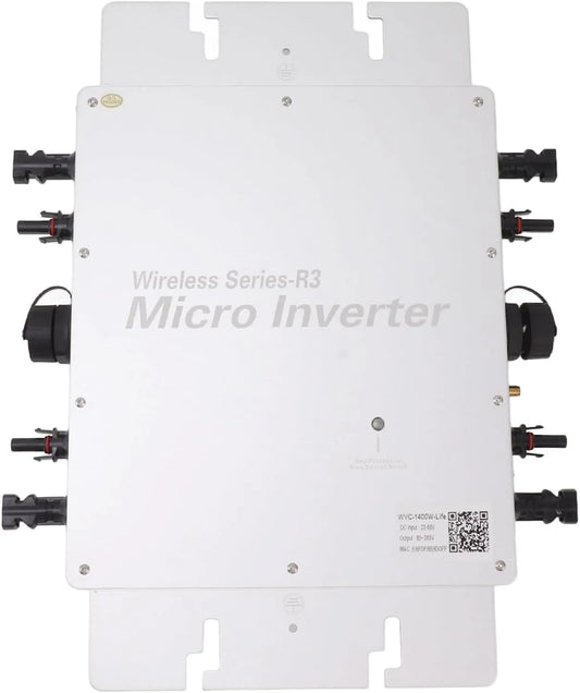 Spanningsomvormer, 1400 W, IP65, WiFi-bewaking, Zonne-energiesysteem