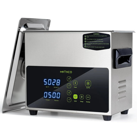 Ultrasoonreiniger, 3 liter, one-touch-reiniging, Ultrasone reiniger, verwarming, dieptemodus, energiebesparende ultrasone reinigingsmachine