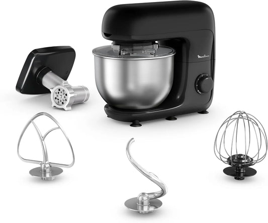 Keukenmachine QA161810 met 800 W, 4,8 l, 800 ml, RVS, zwart en crème