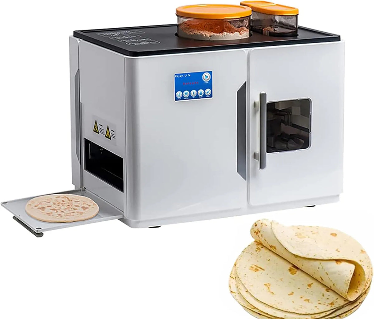 Elektrische machine, Automatische pannenkoekenmaker, tortilla's en flatbreads, gemakkelijk te gebruiken en schoon te maken