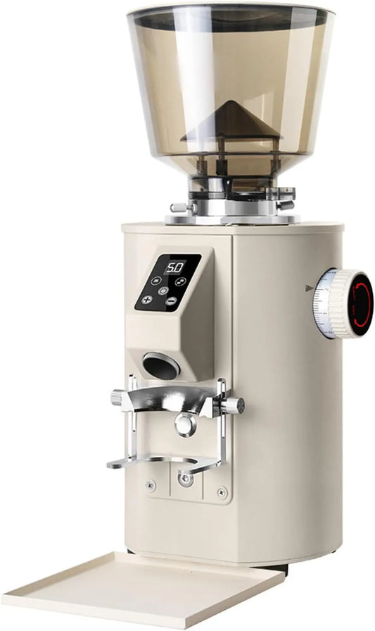Espressomachine, Espresso koffiemolen, 64 mm platte braam, koffiemachine met platte bramen, touchscreenbediening, kwantitatieve volautomatische