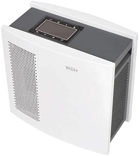 Aktobis Luchtreiniger WDH-H3 met 0,0003mm, timer, digitaal display, aanraakbediening, HEPA-filter, geluidsarme werking en RVS