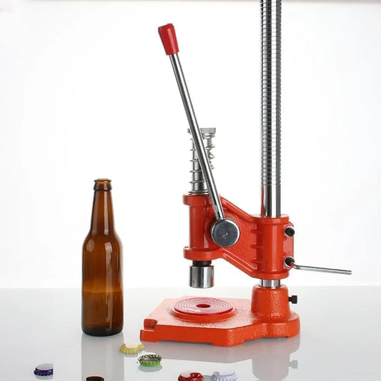 Handmatige Capping Machine, Verstelbare Handvat, voor zwaar gebruik Metalen Crimper voor Homebrew Bier en Frisdranken