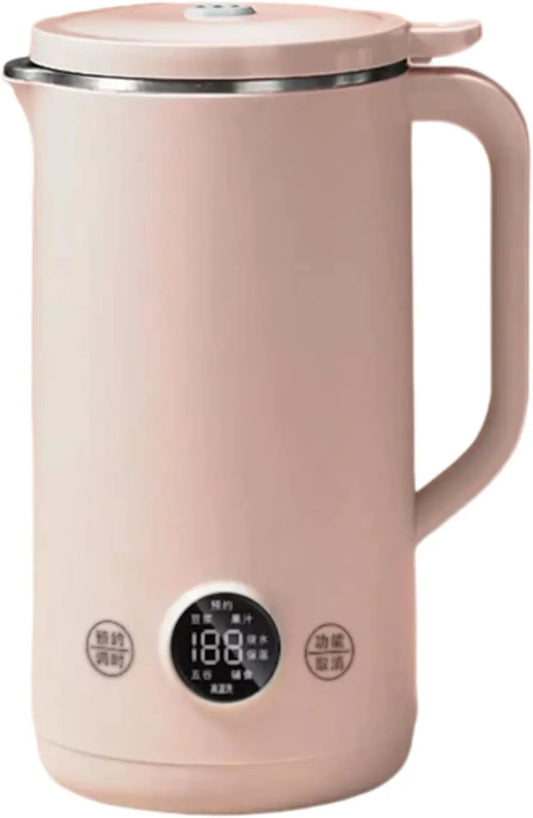 Blender met 600ml, 220V, RVS, roze en mobiele uitvoering, 600ml Soja Melk Machine Elektrische Juicer