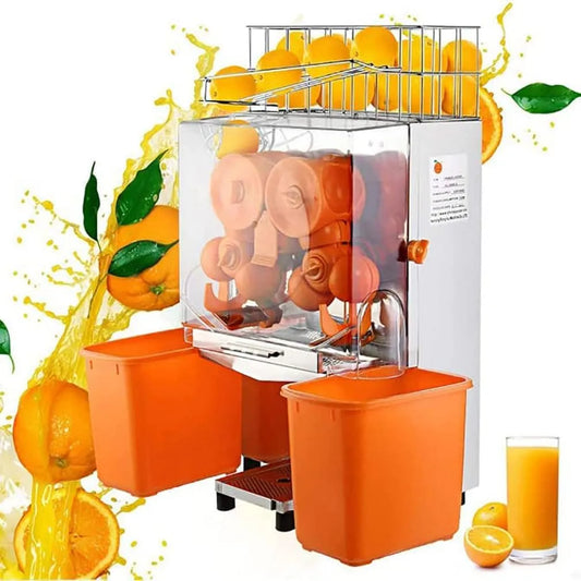 Kast, 120 W automatische sinaasappelsapcentrifuge, professionele fruitpers, citroen, langzaam kauwende sapcentrifuge met roestvrijstalen kast