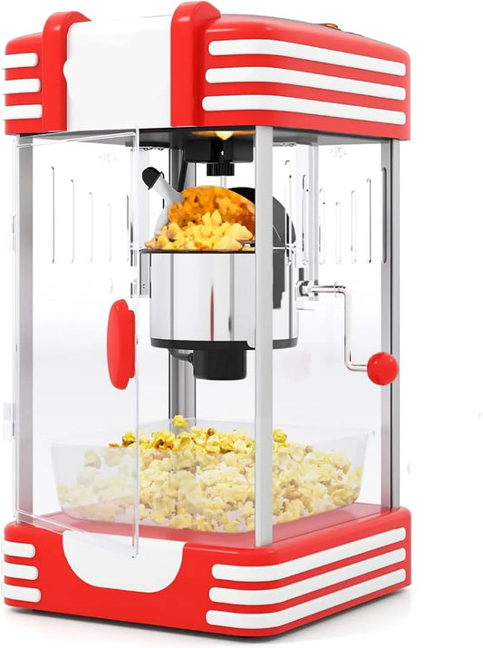 Popcorn Maker Machine met 43 x 28 x 25cm, 300 W, 240–260°C, 3–5 minuten en RVS