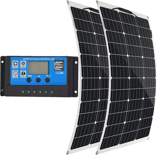 Zonnepaneel, 1000 W, 18V, kampeerboten RV, zonnepaneel 500 W flexibel monokristallijn zonnepaneel Waterdichte