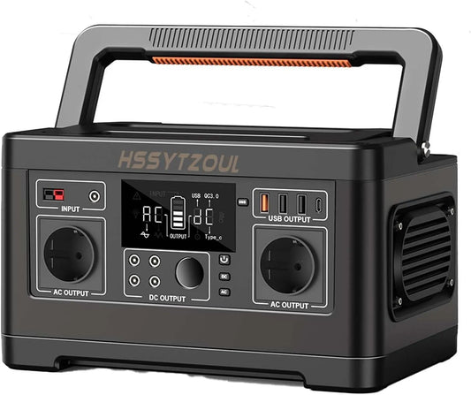 Draagbare Krachtcentrale 520WH 230V 500 W Zonnegenerator Noodstroomgenerator Batterij Voor Kamperen met 520WH, 500 W en 140400Mah