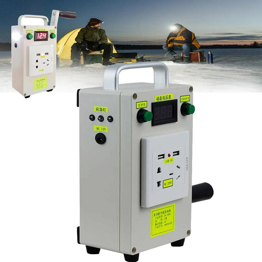 Generator met 230 x 158 x 80mm, 303 x 215 x 100mm, 20 W, 6600 mAh, 220V, 12V, 3A en 150 W
