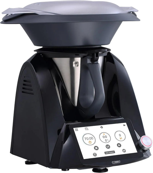 Robot TC-7B met 1500 W, 7 inch, 160°C, aanraakbediening, USB, WiFi, RVS en zwart