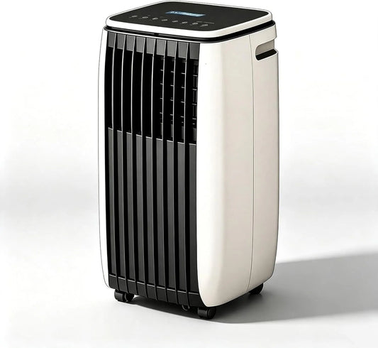 Mobiele airconditioner, 14000 BTU, 2-in-1, C+Hot & Cold 12000 BTU, Compacte Airconditioner voor Woonkamer