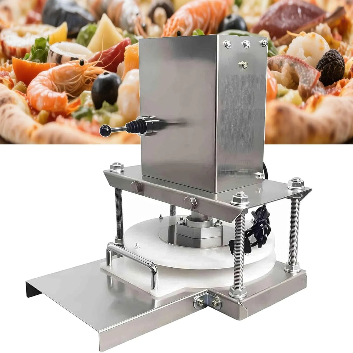 Elektrische pastamachine, 22cm, 25cm, RVS, geluidsarme werking, het bereiken van consistent