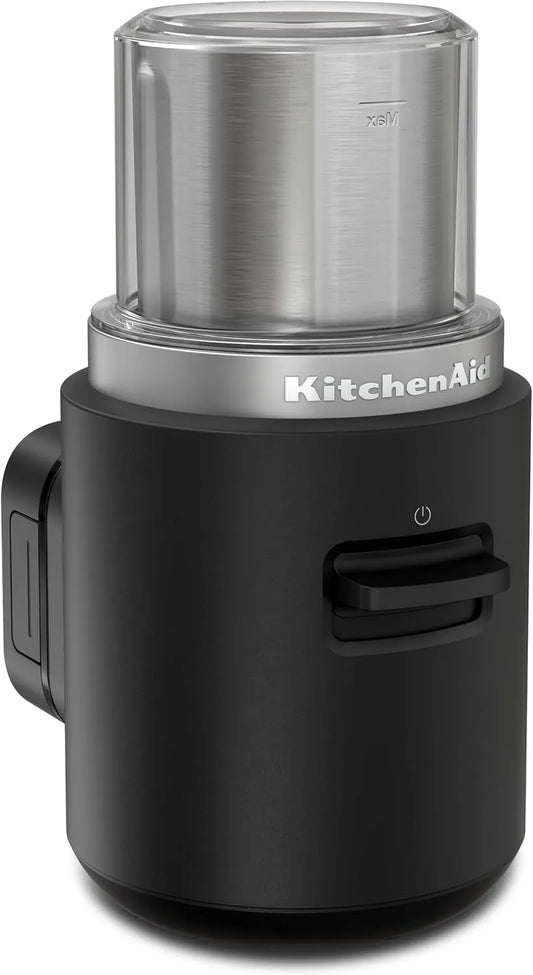 KitchenAid, 113 g maalhouder, met accu, draadloze koffiemolen voor onderweg, zwart