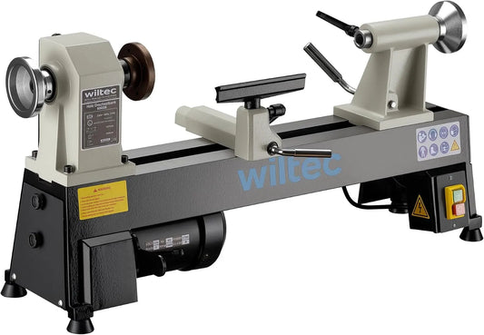 Machine, 600-2800 rpm, Wiltec houtdraaibank 370 W, houtbewerking draaibank
