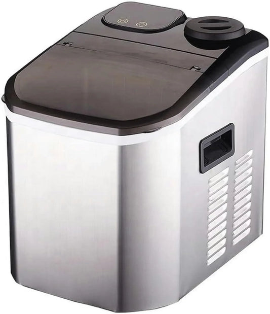 Machine met Automatische, Compacte Ijsmachine Voor Thuisgebruik, RVS, Snelle en Vierkante Ijsmachine Eén Kleur, Draagbaar