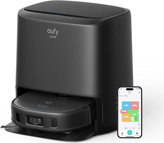 Eufy Clean X9 Pro CleanerBot met MopMasterTM instelbare drukreiniging X9 met 12 mm, 5500Pa, 40 °C, obstakelvermijding en voor tapijt, harde vloeren