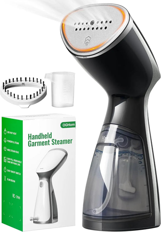 W stoffen stomer met 1000 W, 20 seconden, 110-120V, 220V, 240V, waterreservoir en zwart