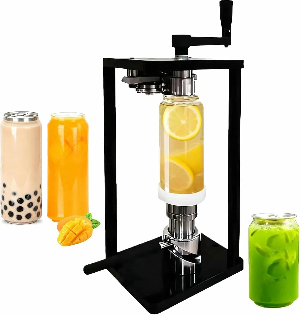 Vacuüm inblikkende machine, 330 ml, 500 ml, 650 ml potten, ingeblikt voedsel, melkthee, koffie, verzegelen van drankbekers