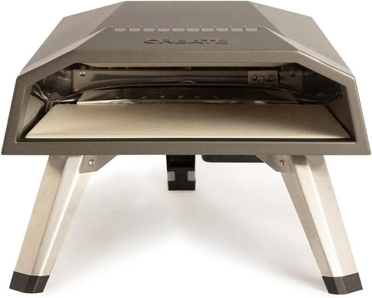 Inbouwoven, 12 inch, snel koken bij max. 500 °C, pizza's 30 cm, inklapbare poten, Flame-Out-systeem