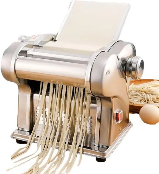 Machine, 135 W noedelmachine voor het maken van verse noedels, dikte verstelbaar 0,3-4 mm, Elektrische noedelmachine, roestvrijstalen