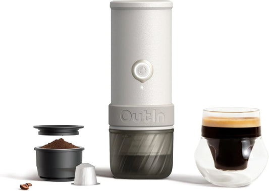 Espressomachine met 67 x 195 cm, 685g, 3000mAh, 50 ml, 25°C, 45 minuten, 90 minuten en 15°C