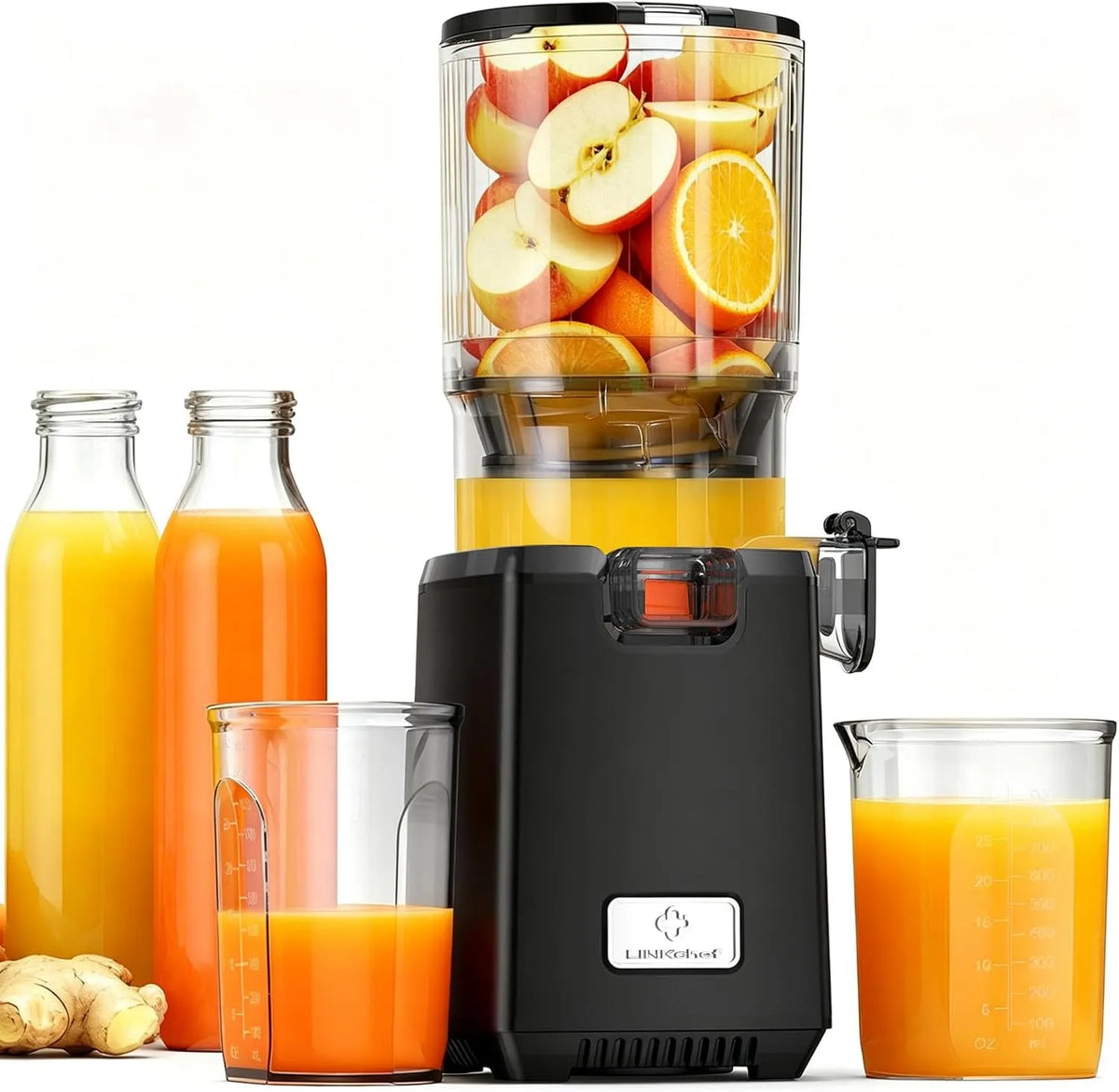 LINKChef Juicer Machines met 130mm, 1.8L, 250 W, 10 minuten en 50–60 RPM