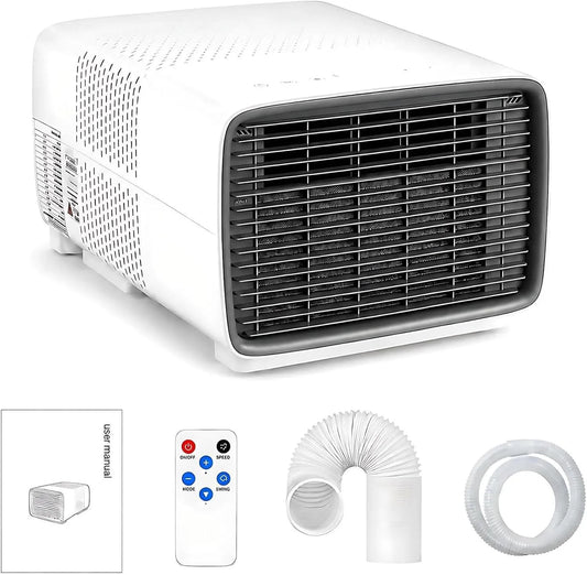 Mobiele airconditioner met 2700 BTU, 16-32 °C, 220V, 6°C, 5 m2, 45 dB, 12 uur en 280 W