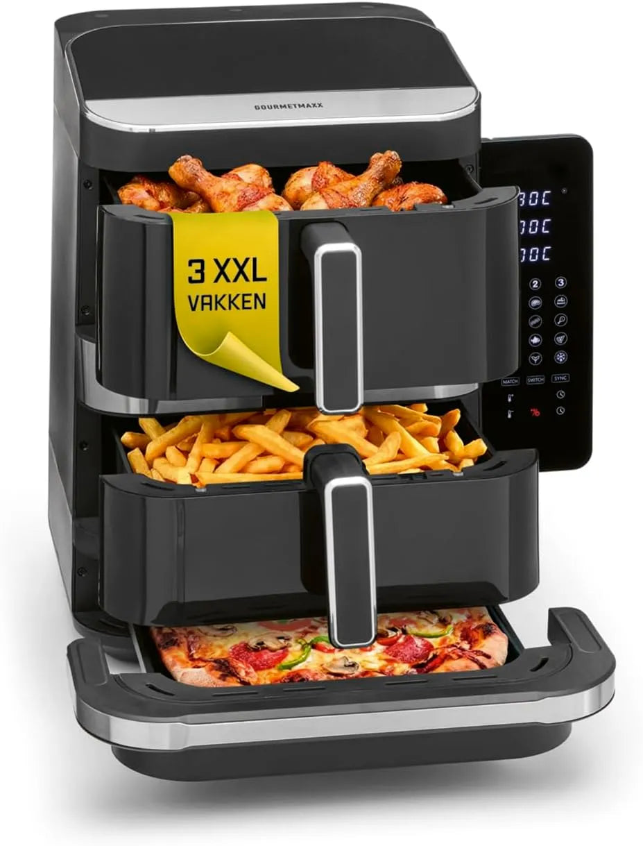 Airfryer, GOURMETmaxx FryUp3 Verticale FryUp3, 12,4 l, 25 cm, 14 minuten