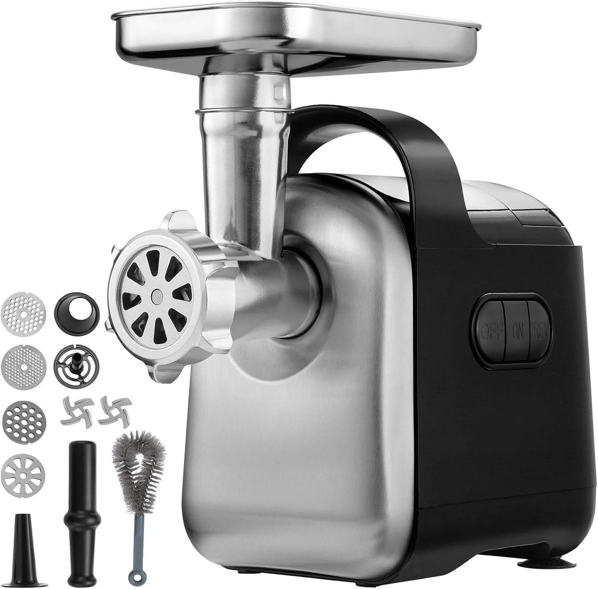 Vaatwasser, 550 W, 6,6 Lb/Min, 2 Messen, 3 Maalplaten, Abs + RVS, Worstmaker En Kubbe-Set, Etl-Vermeld