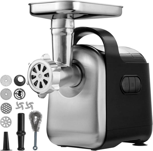 Vaatwasser, 550 W, 6,6 Lb/Min, 2 Messen, 3 Maalplaten, Abs + RVS, Worstmaker En Kubbe-Set, Etl-Vermeld