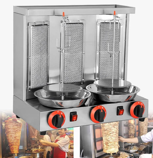 Inbouwoven met 510 x 300 x 490mm en waterreservoir, Doner Kebab Machine Elektrische Shawarma Grill Machine voor Thuis